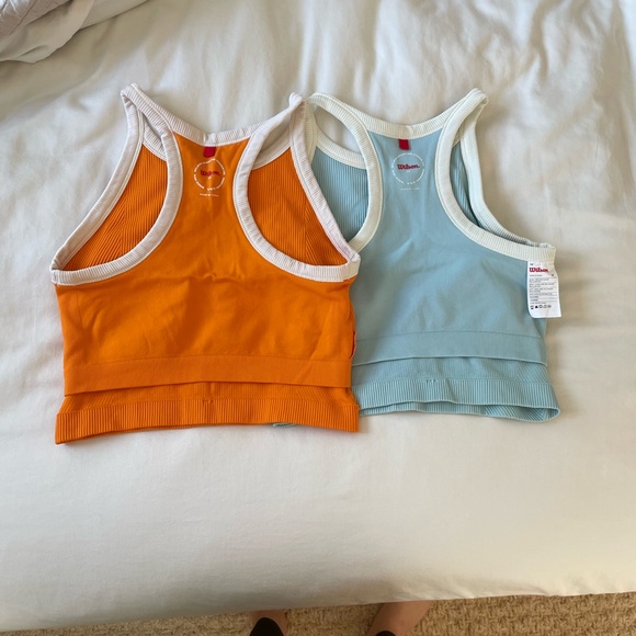 Wilson Light Blue Ribbed Tank Top - Picture 3 of 5